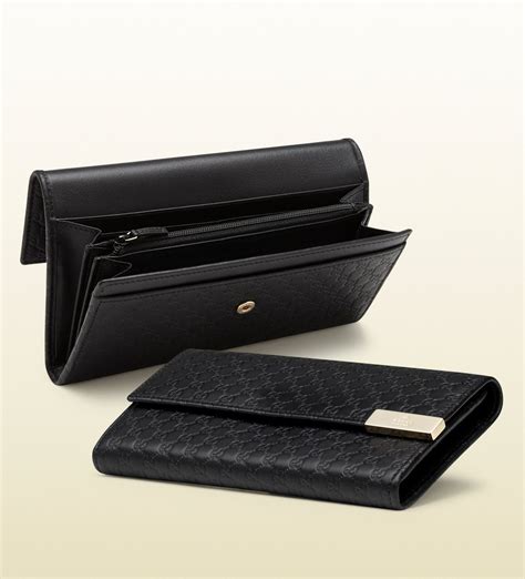 gucci black continental wallet